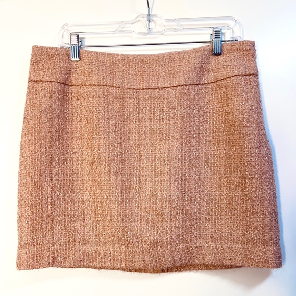 🩷 The Limited Pink Tweed Mini Skirt - Size 12 - Picture 1 of 8